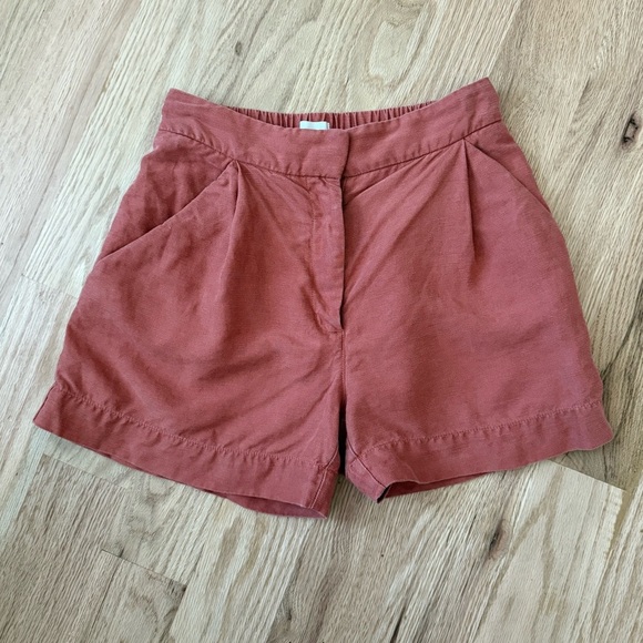 Aritzia Wilfred Linen Lyocell Shorts Size 0 - Picture 1 of 9